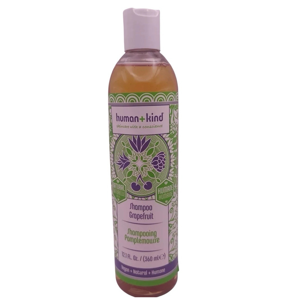 Human + Kind Vegan Natural Humane Grapefruit Shampoo 12.1oz